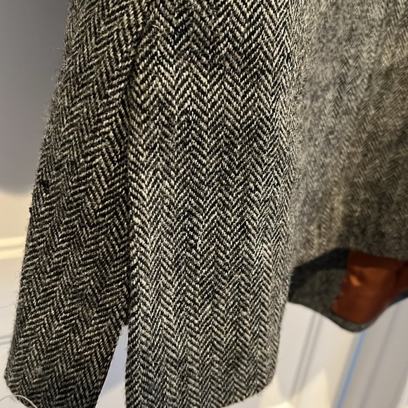 MENS GREY WOOL LONG JACKET - Picture 8 of 9